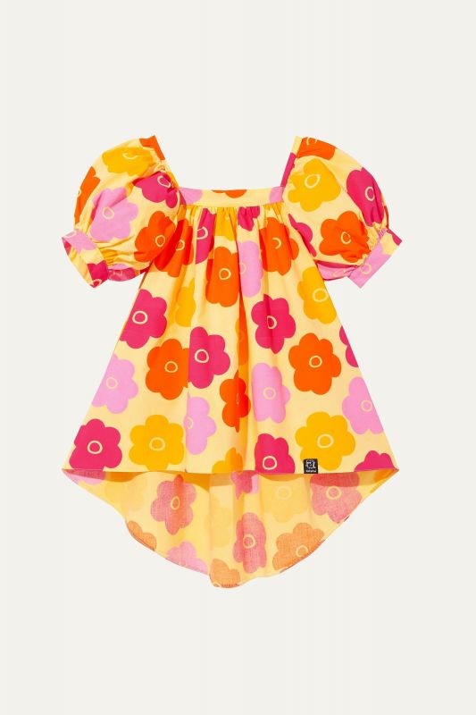 Sukienka NEW PUFFED DRESS/ YELLOW FLOWER
